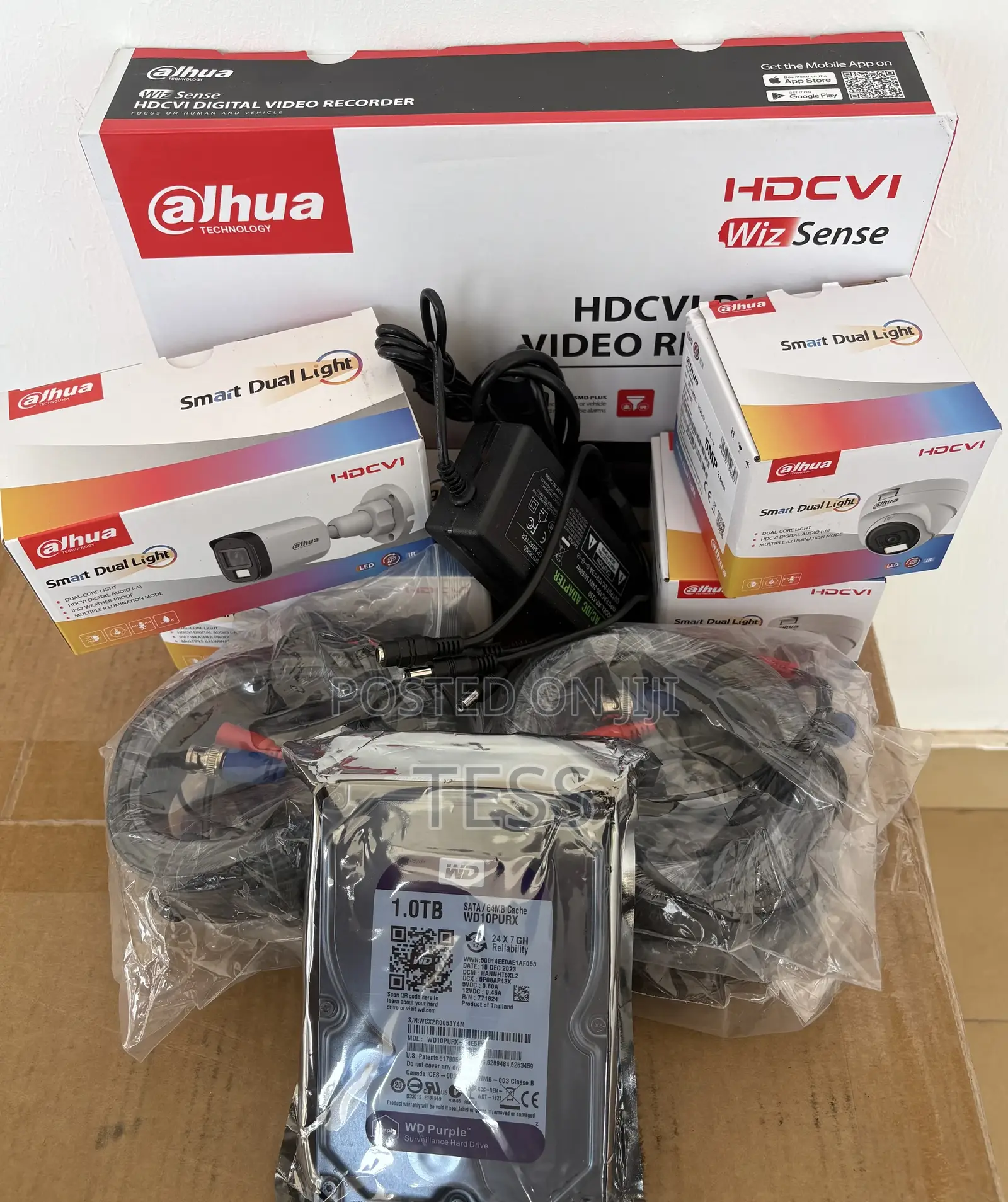 Dahua 4ch Kit 2mp Full Color+Audio+1tb Surveillance HDD