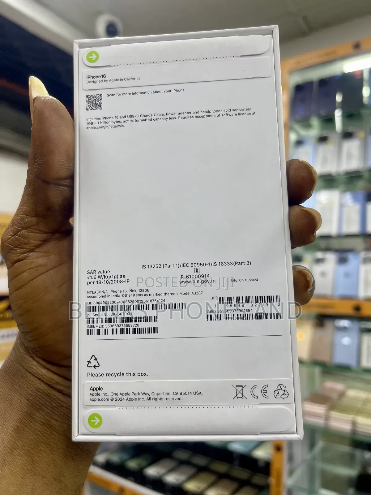 New Apple iPhone 16 128 GB Purple