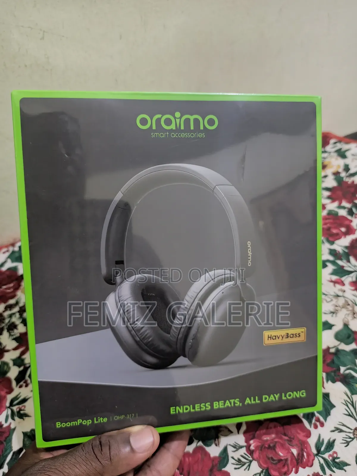 Oraimo Boompop Lite Enc Over-Ear Wireless Headphones