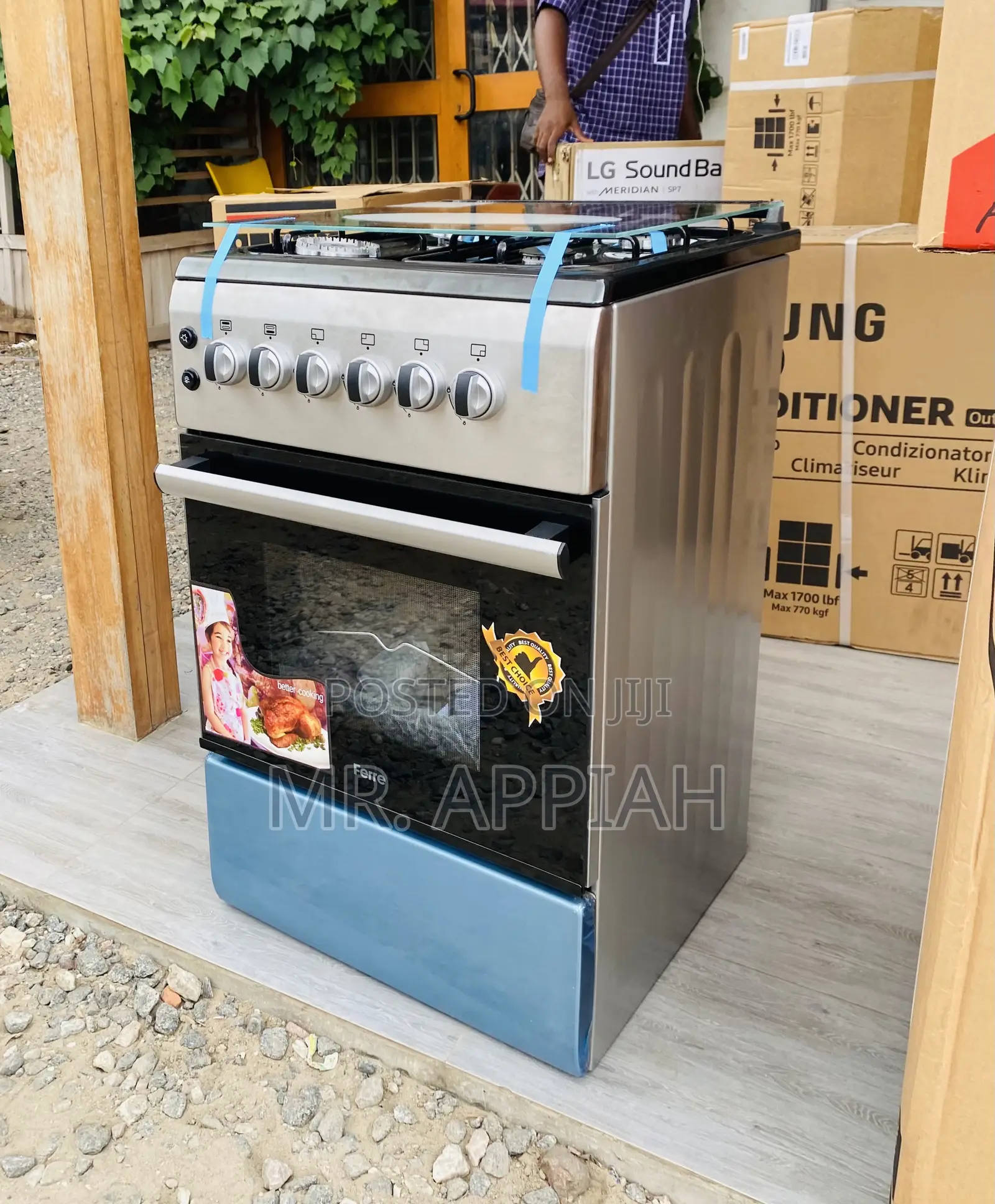 Choose Authentic Ferre 50x60 4 Gas With Grill(New Line).