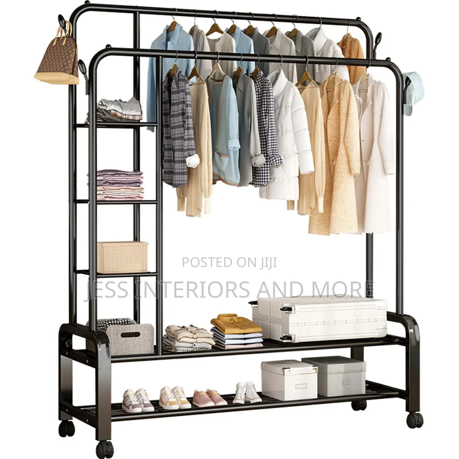 Clothes Rack With Shelves