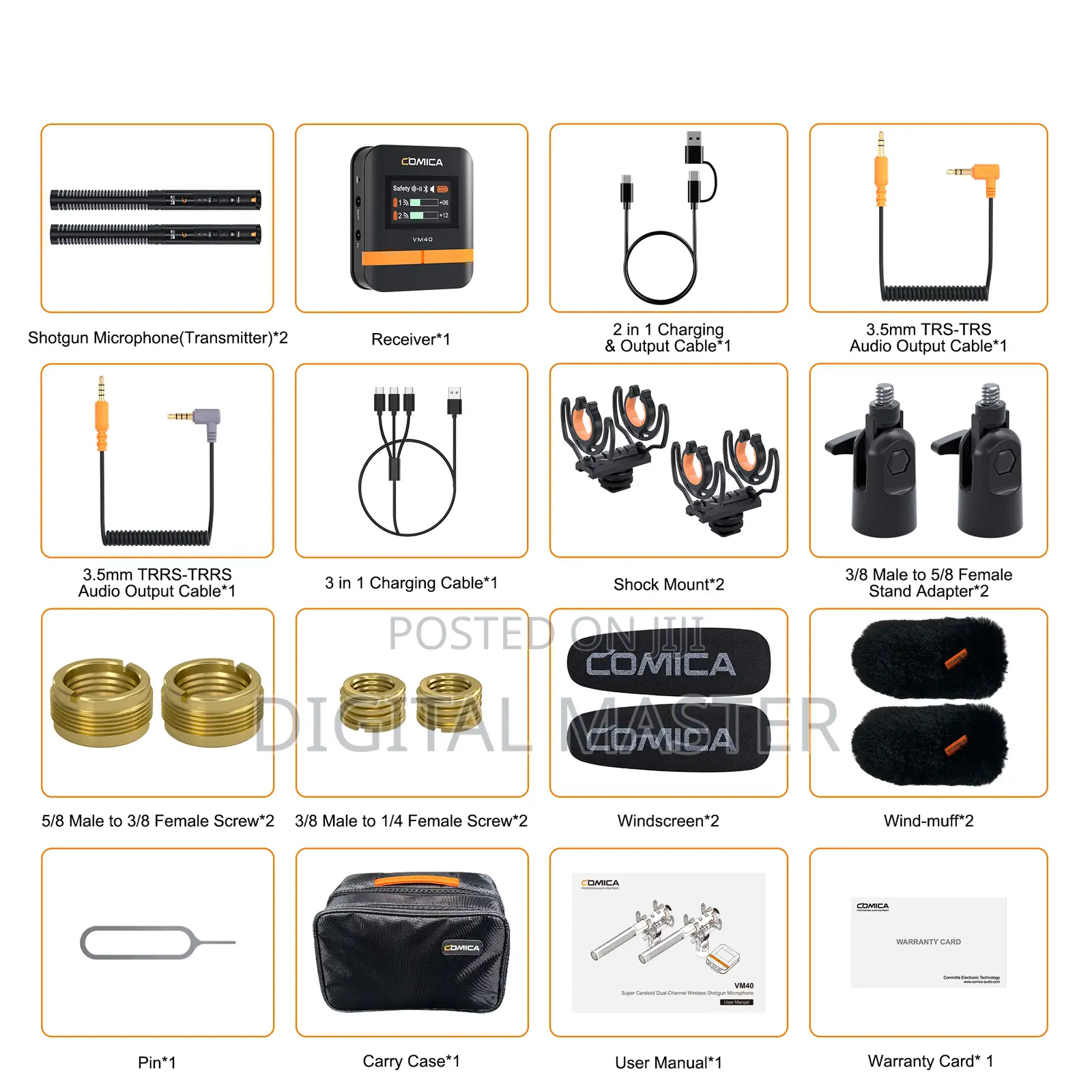 Comica VM40 COMBO Wireless Shotgun Microphone System