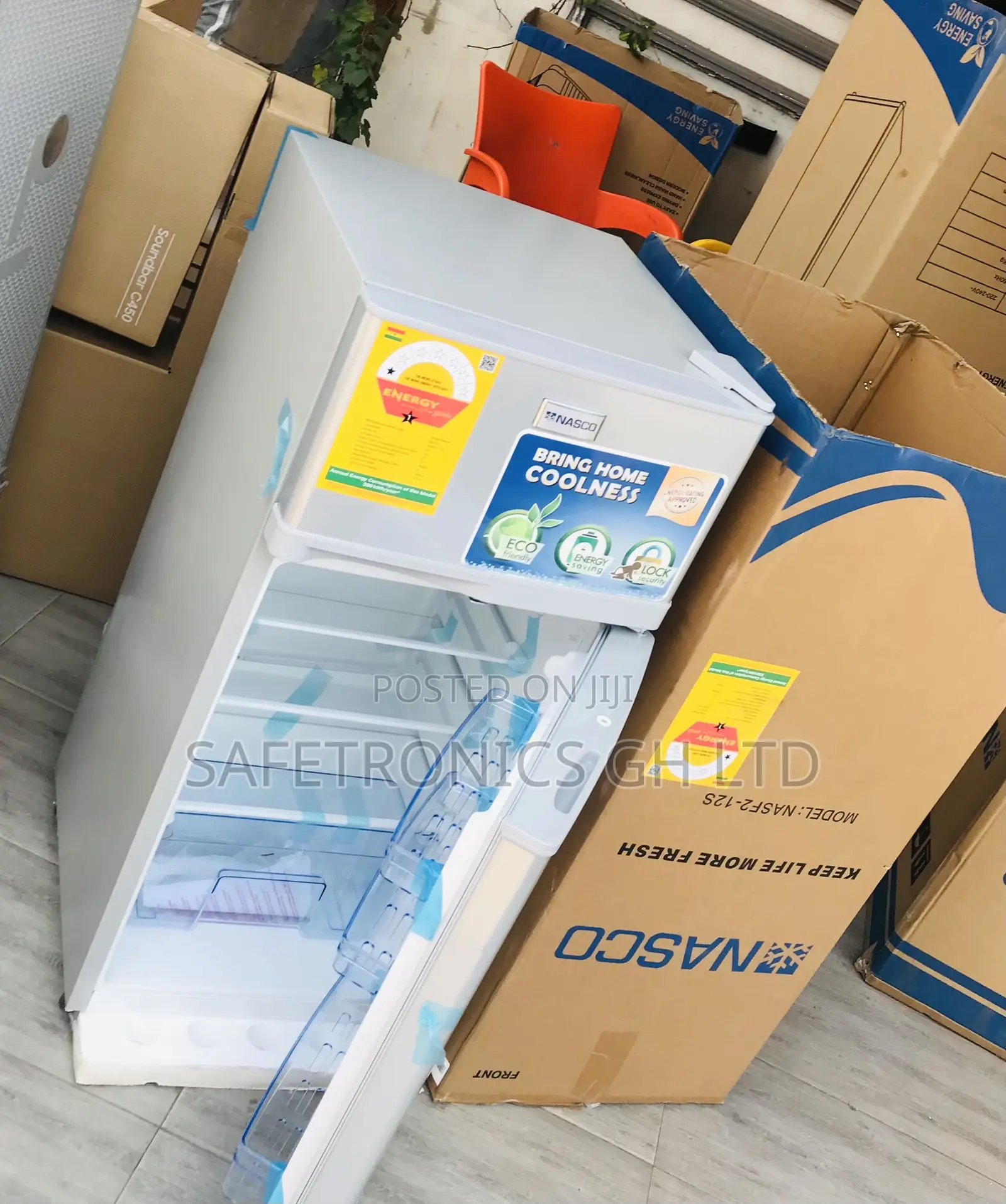Nasco Doubledoor 95 Liters Nasf2-12fl Top Freezer Fridge