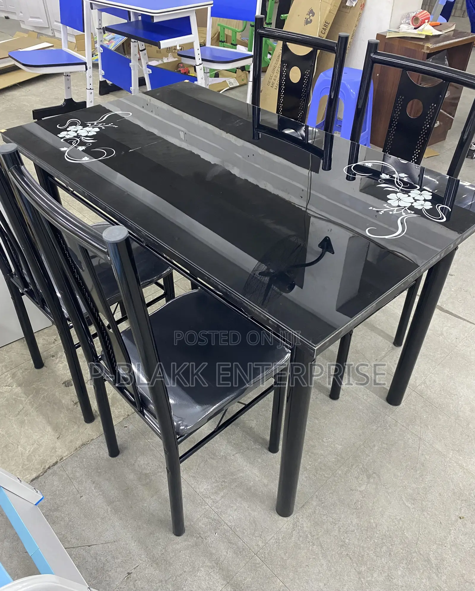 Dining Set With 4chairs Glass