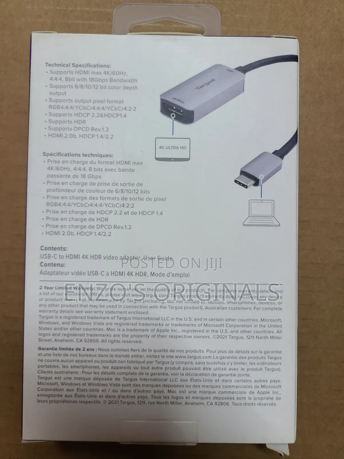 USB-C To HDMI Adapter Original Targus Brand Type-c To HDMI