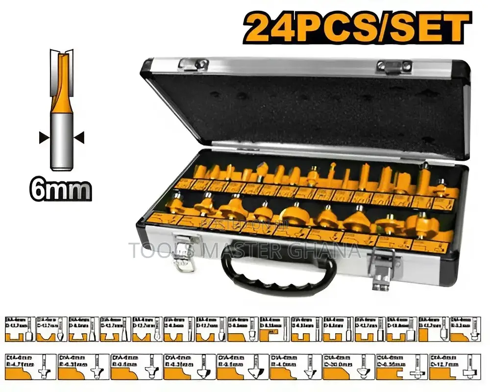 24 Pcs Router Bits Set - Akrt24061