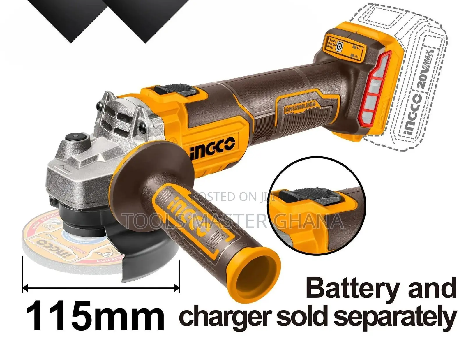 Cordless Angle Grinder - Cagli201158
