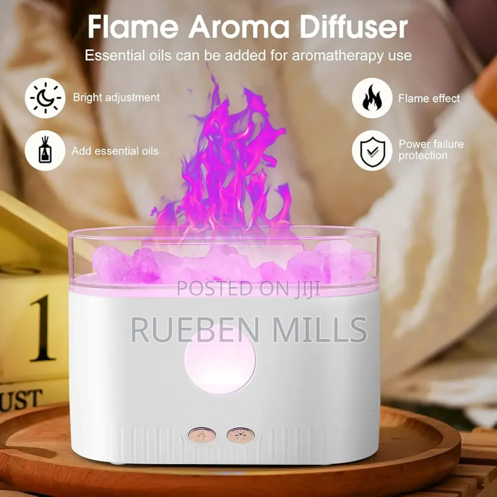 200ml Himalayan Salt Lamp Essential Oil Diffuser Humidifier