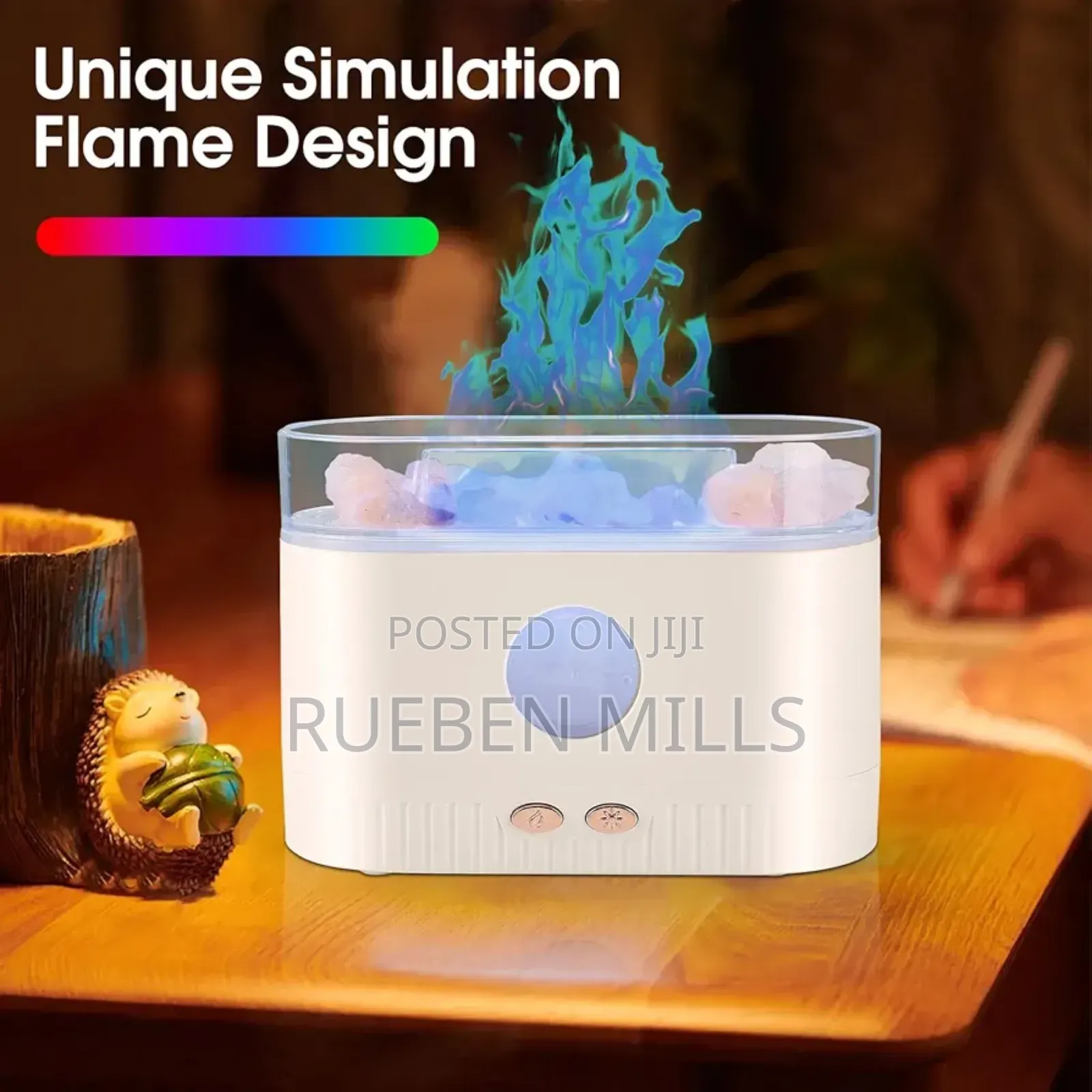 LA-0630-3 Salt Lamp Aroma Essential Oil Diffuser Humidifier
