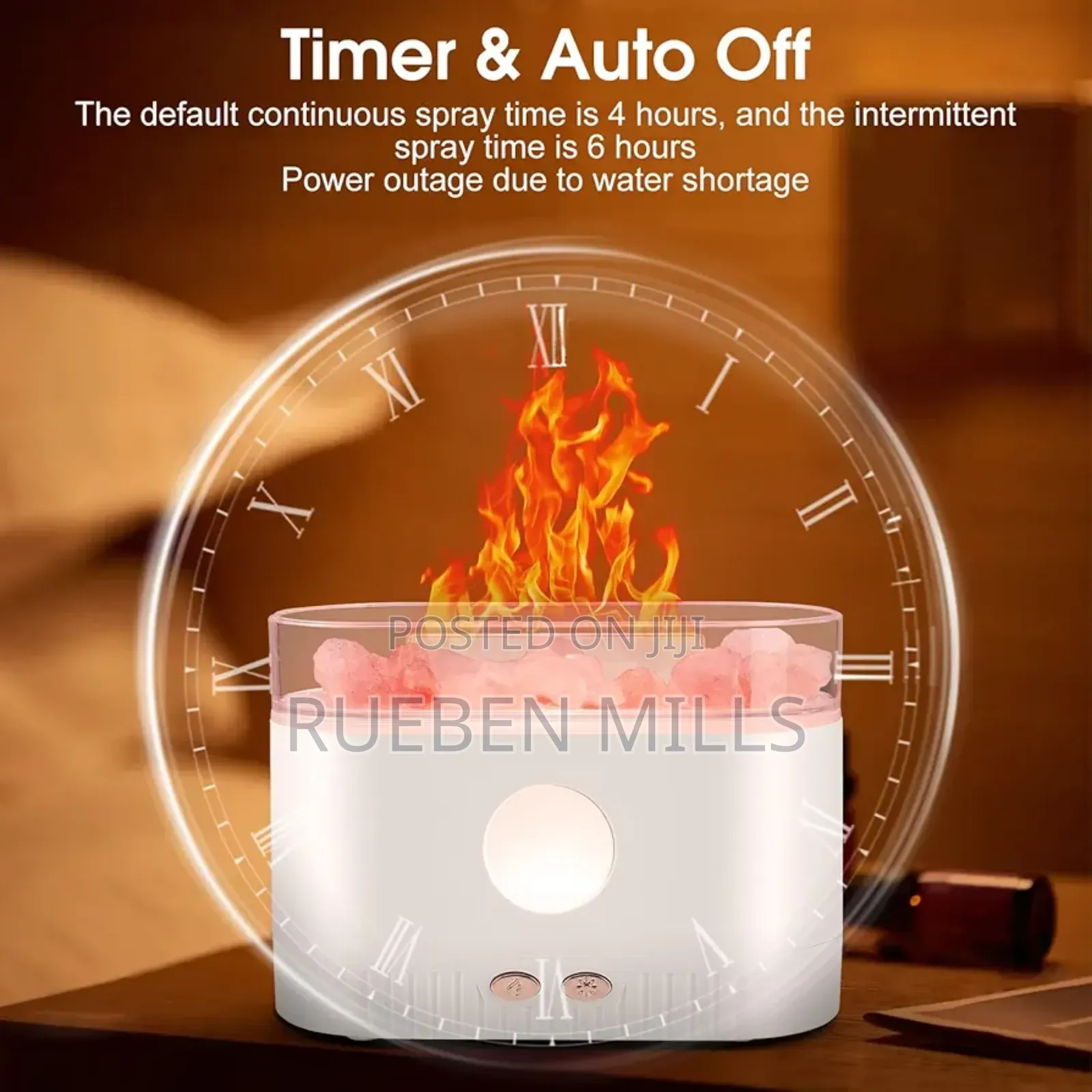 LA-0630-3 Salt Lamp Aroma Essential Oil Diffuser Humidifier