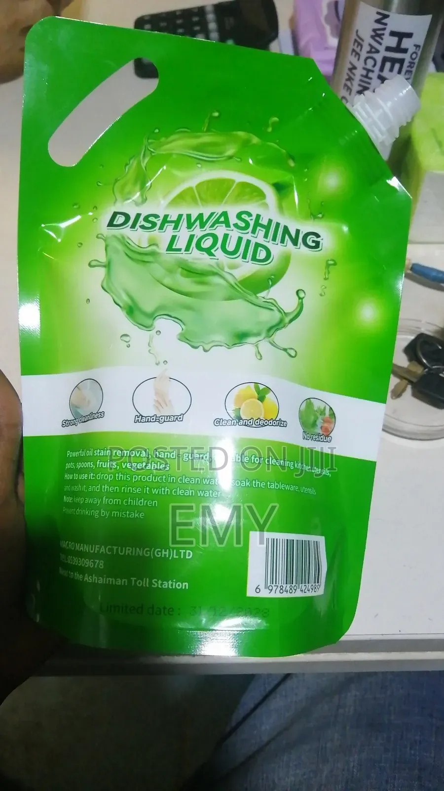 Active Dish Washing Liquid, Lemmon Flavoured Soap.Home Exter
