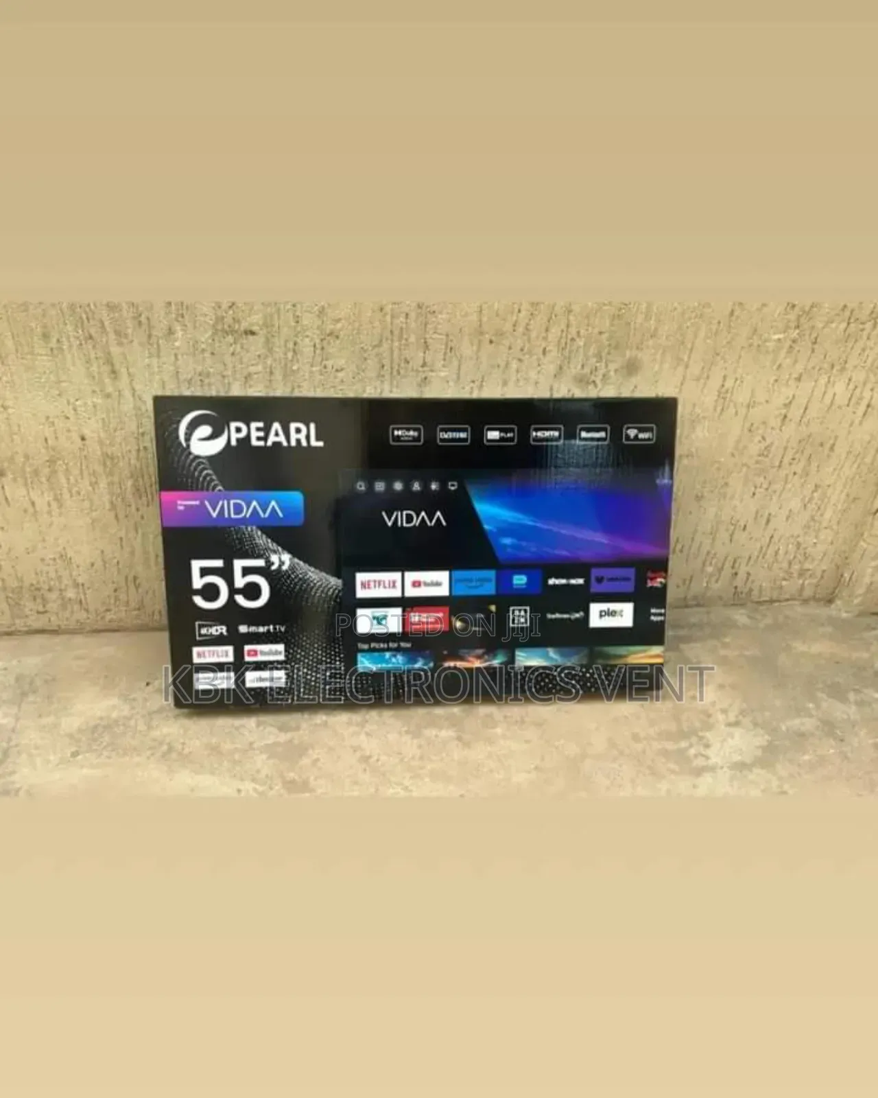 Pearl 55" Smart Uhd 4k Android Satellite Digital Led Tv