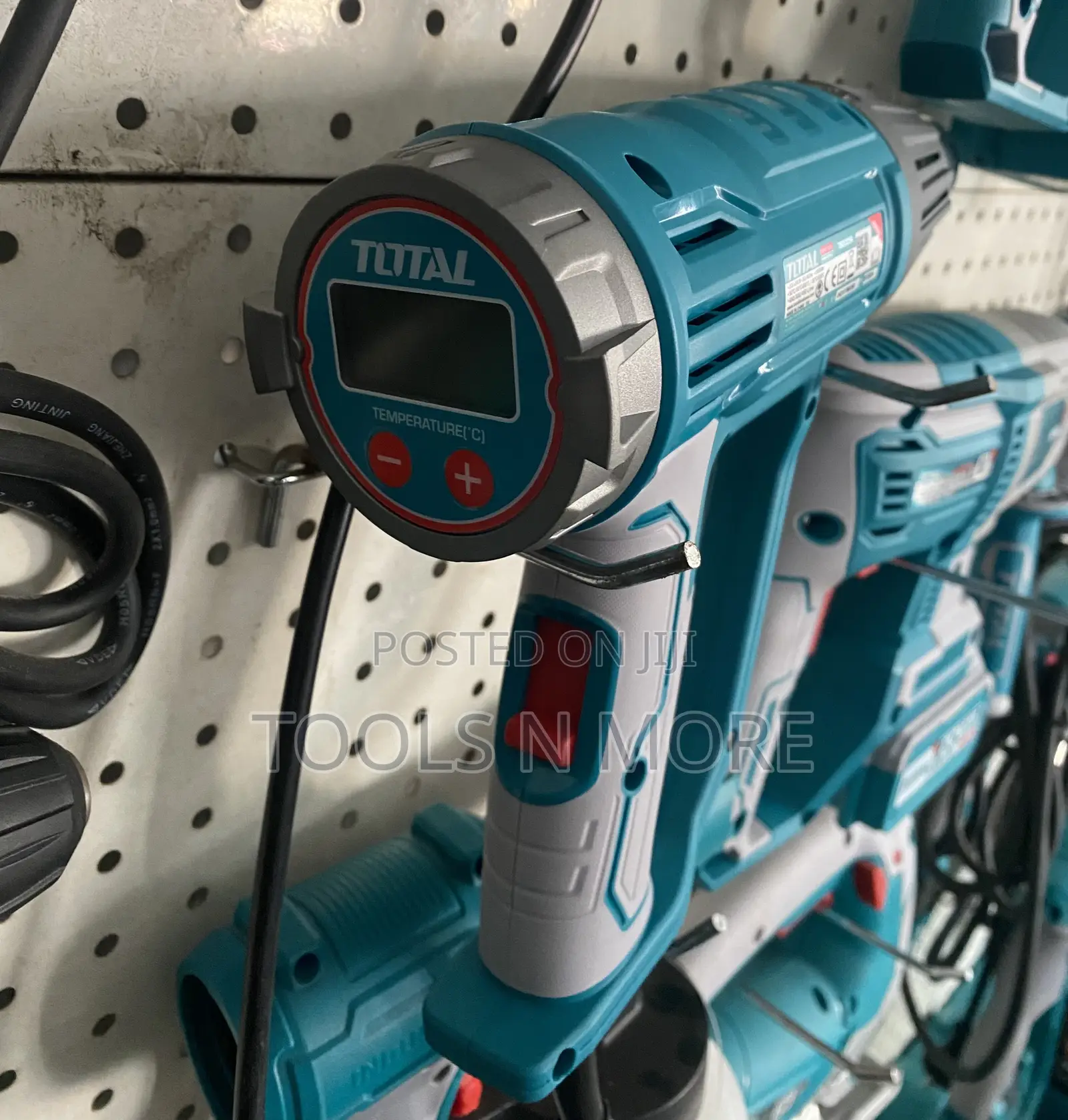 TOTAL Heat Gun With LCD Display Heat Adjuster