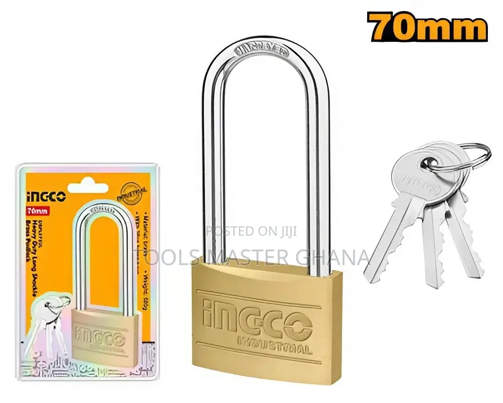 Heavy Duty Long Shackle Brass Padlock - Dbpl0702l