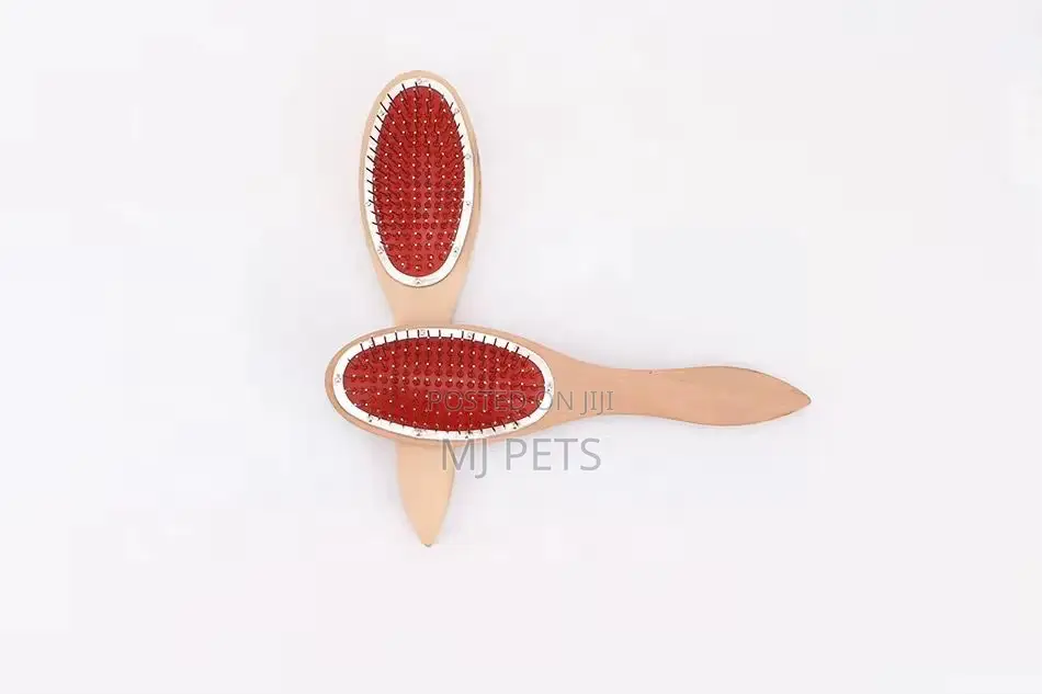 Wood Handle Single Side Brush Comb for Dogs Cats