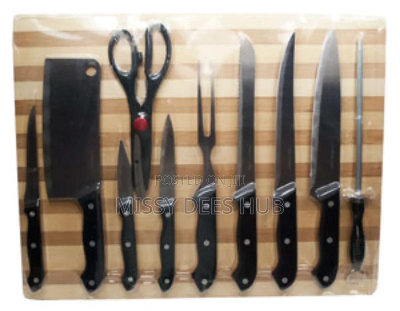 11pc Knives and Cutting Board Set