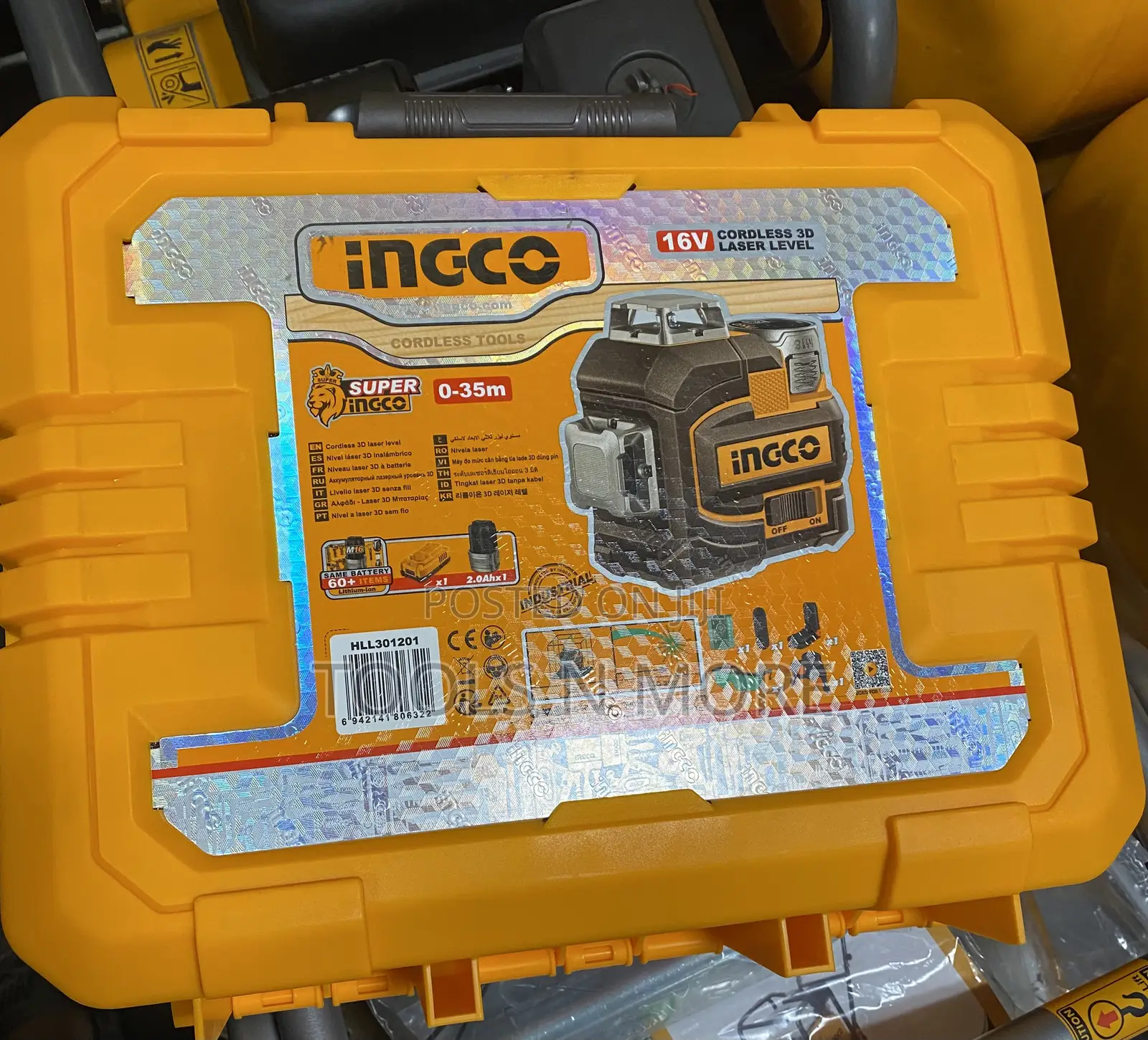 Ingco Cordless 3d Laser Level 16v