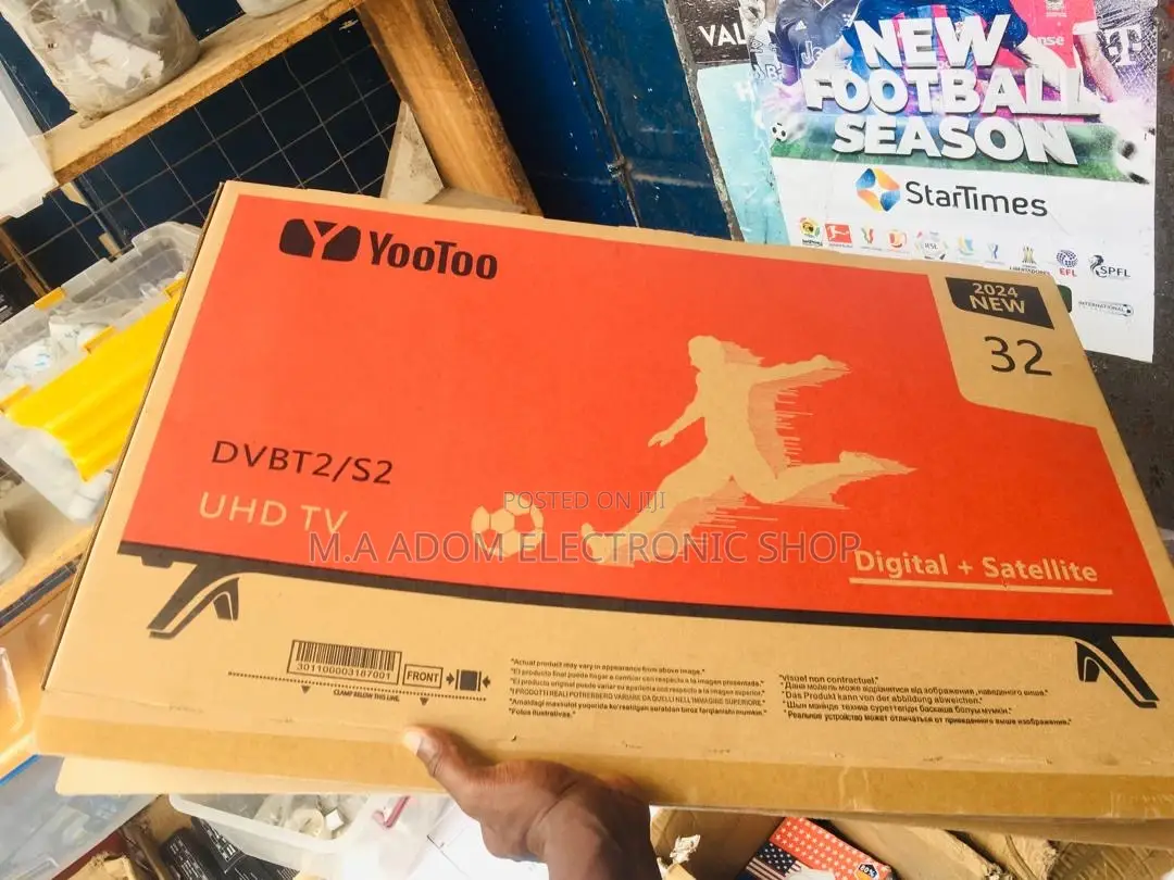 Yootoo 32" LED Tv-Crystal Clear Picture, Excellent Condition