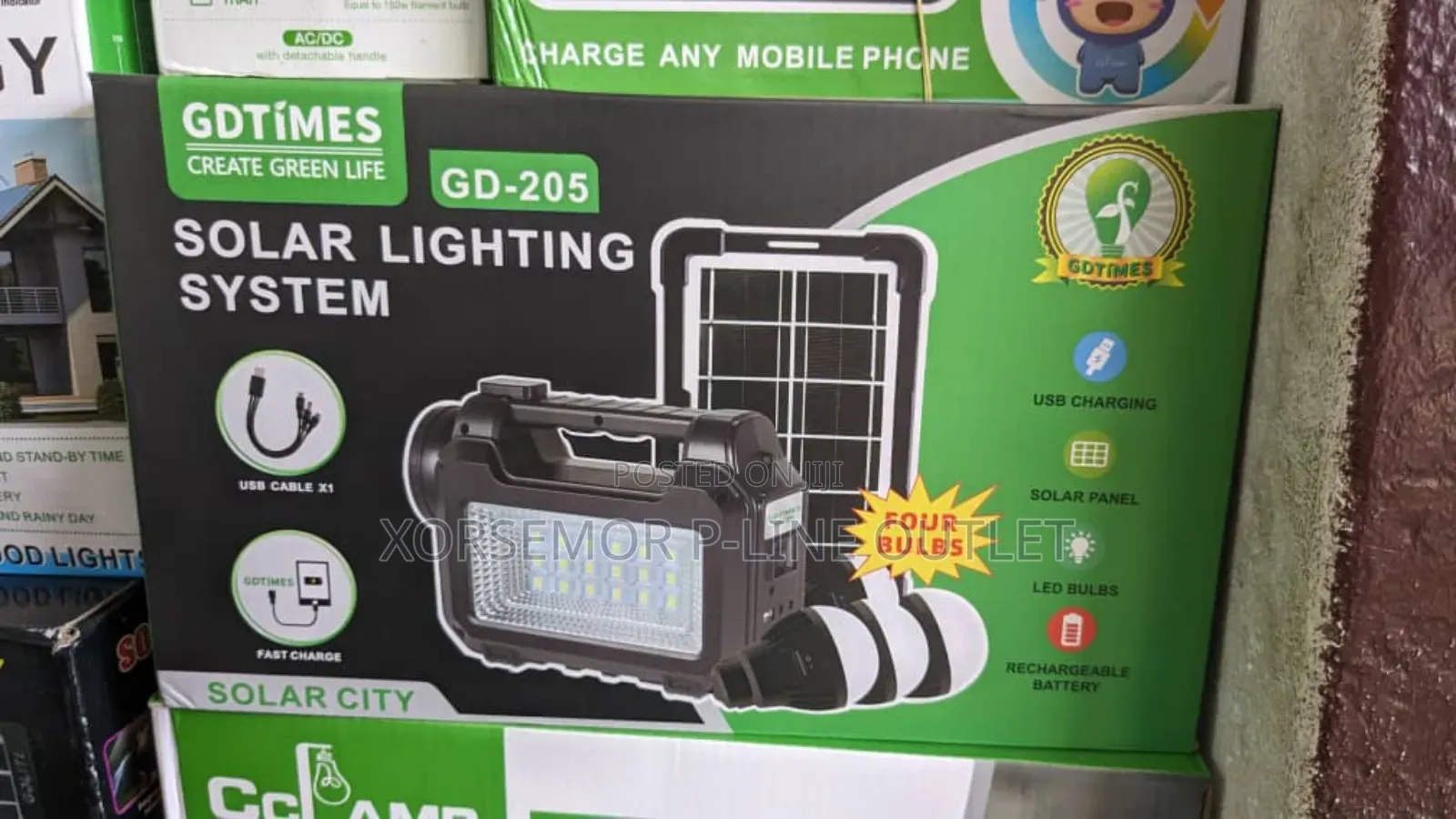 Gd-205 Solar and Electric Light System