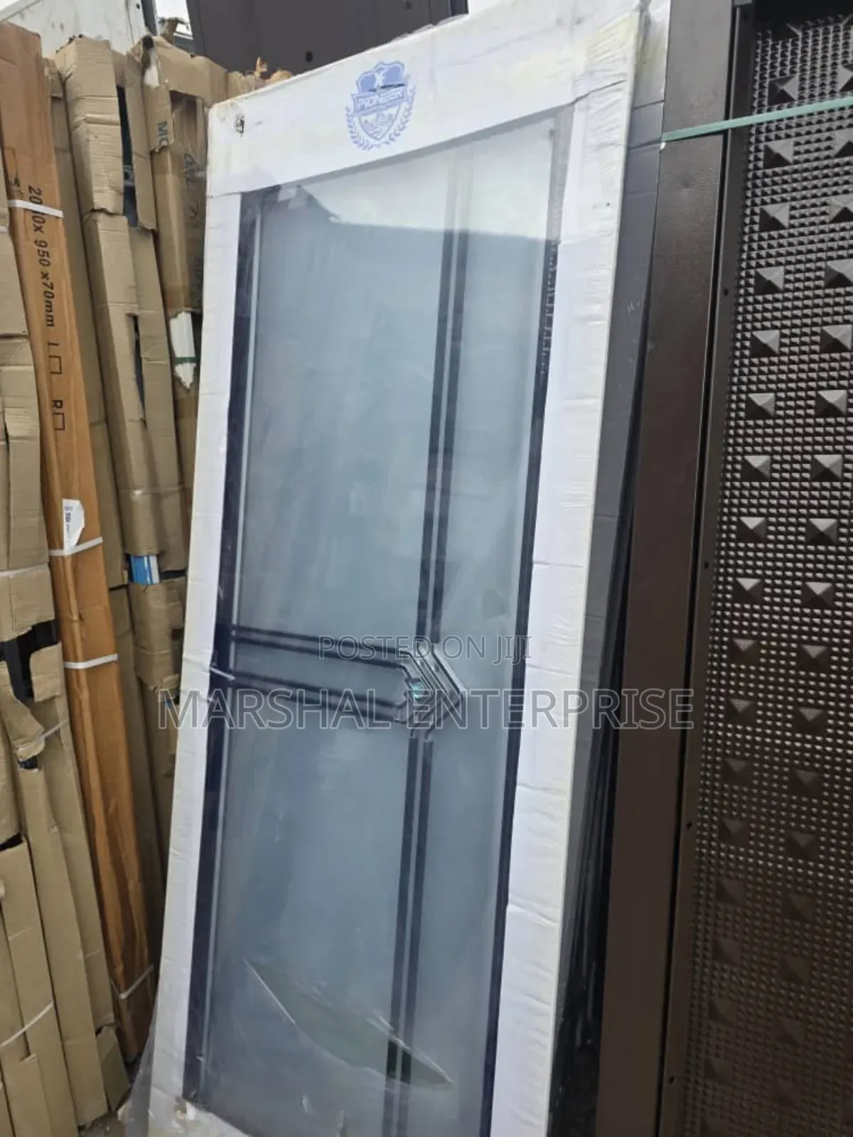 Double Glass Bathroom Door