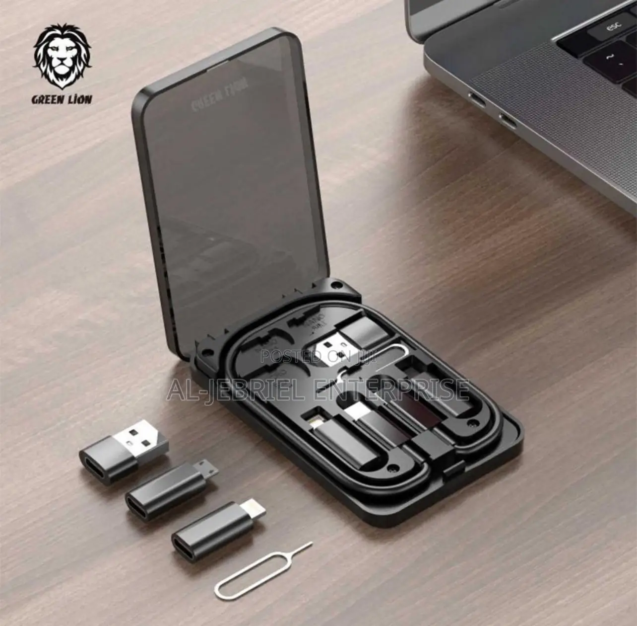 6 in 1 Multi Functional Travel Box -Green Lion