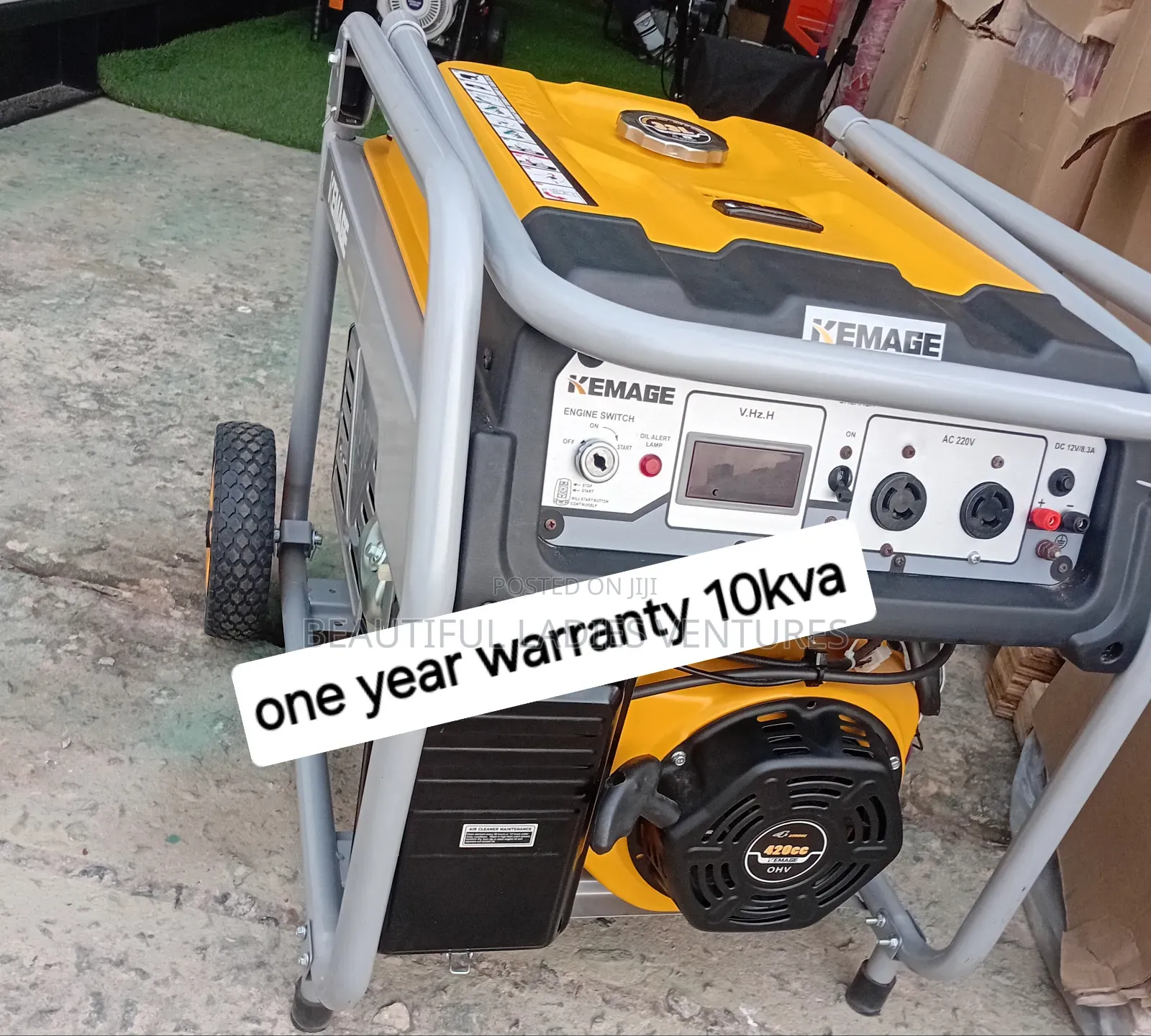 Yellow Coloured Generator Brand New Generator