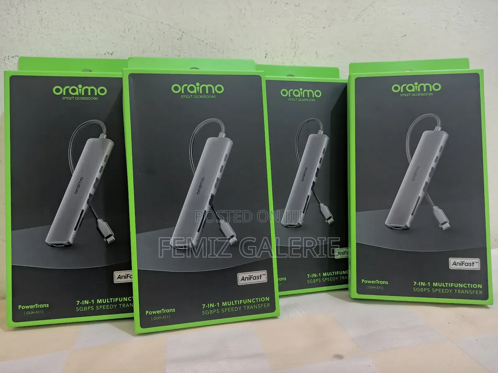 Oraimo Power Trans Usb-C Hub 7-in-1 Multi-Functional Adapter