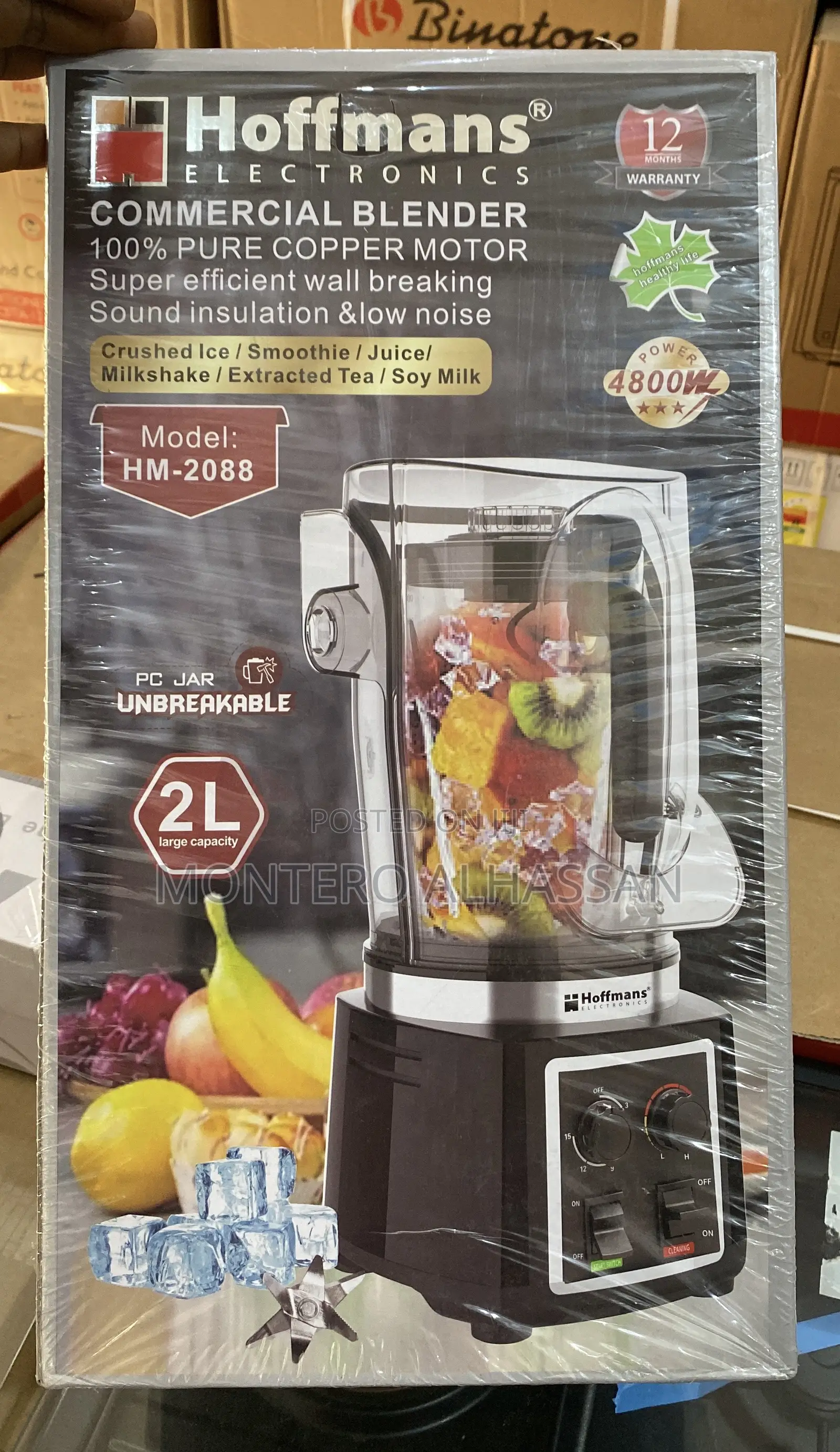 Hoffman Commercial Blender 2liters