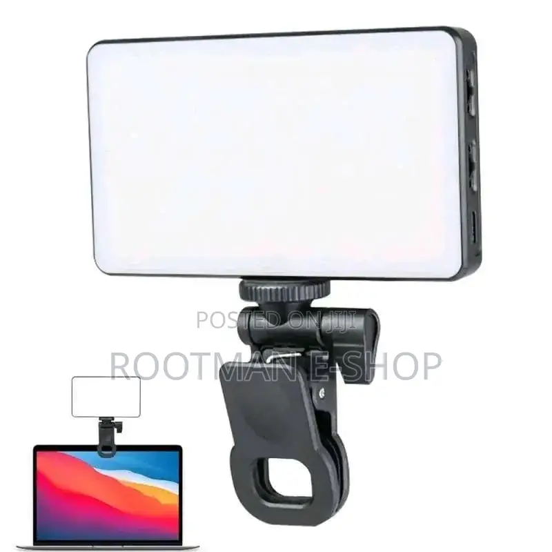 120 Led Rechargeable Selfie Light With Detachable Phone Clip