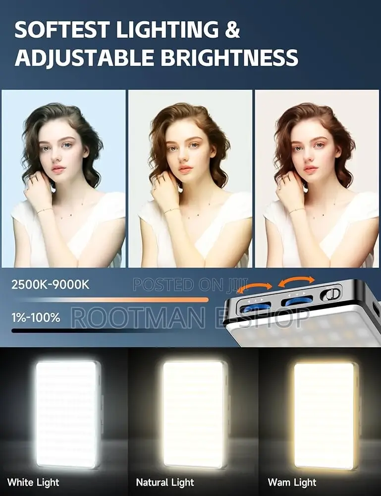 120 Led Rechargeable 3000mah Clip Video Selfie Fill Light