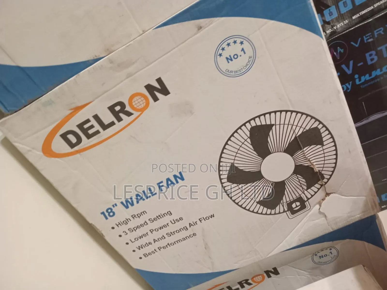 Delron 18 Fan: Operates Silently
