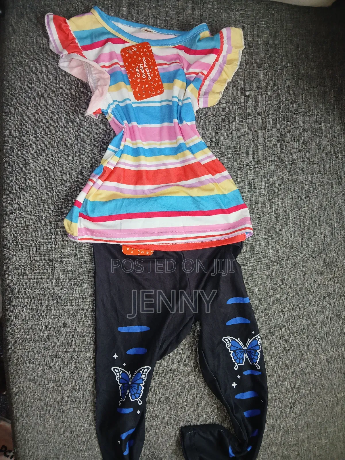 Girls Leggings and Blouse