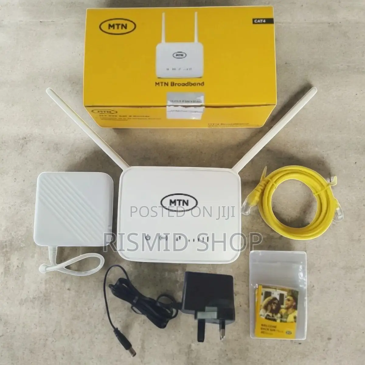 MTN Universal Broadband4g Router + Backup Battery - White
