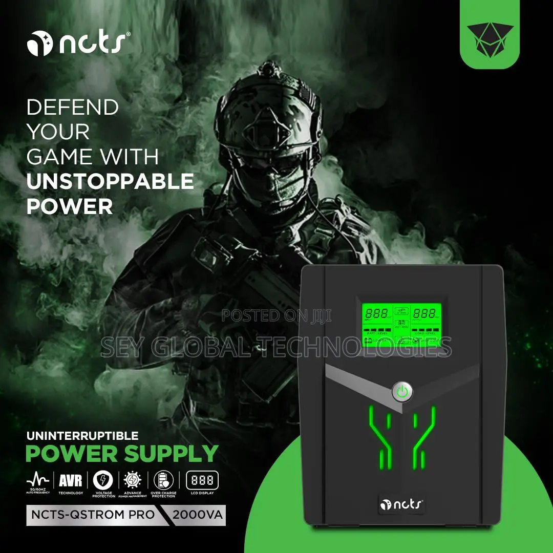 NCTS Uninterruptible Power Supply (Ups) 2000va/1200watt