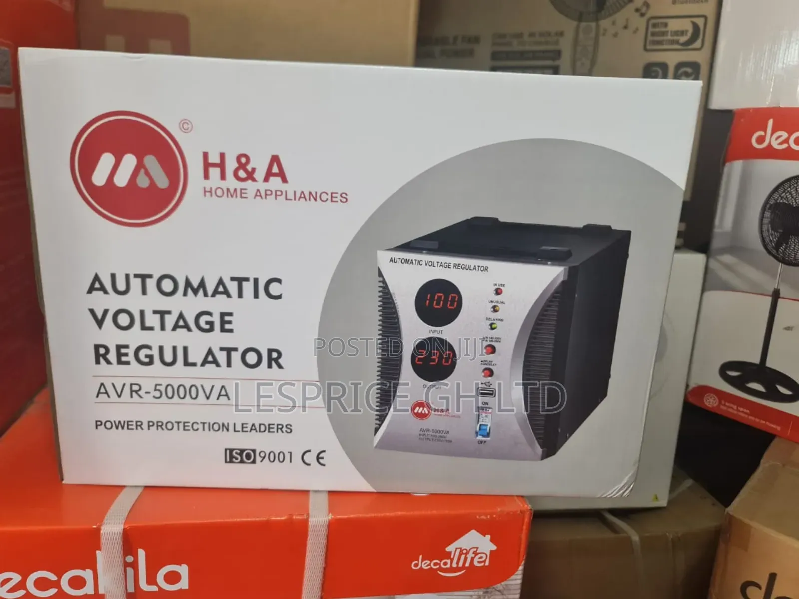 H a 5000va Voltage Regulator, Device Protection!