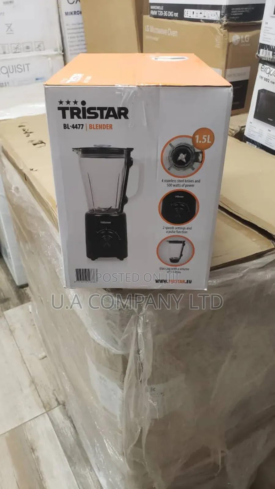 Tristar Blender - 1.5 Litre 500 Watt