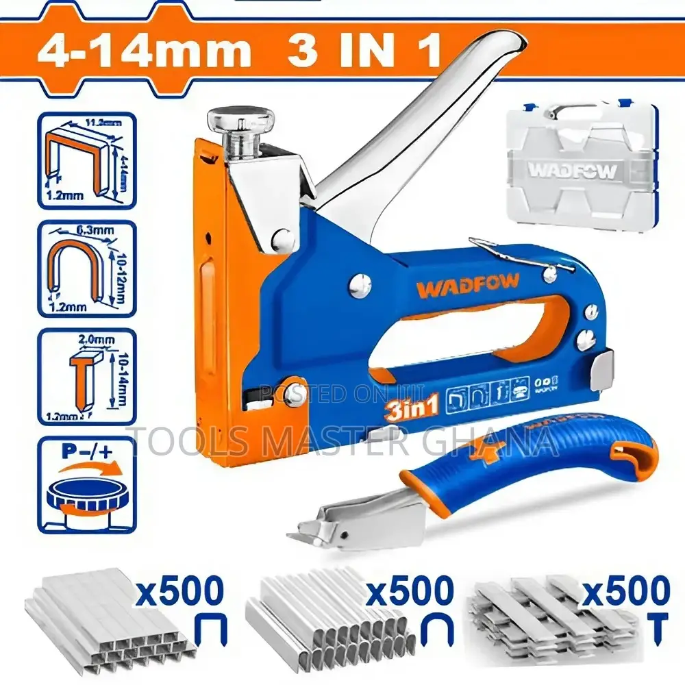 3 In 1 Staple Gun Set - Wgu4b06