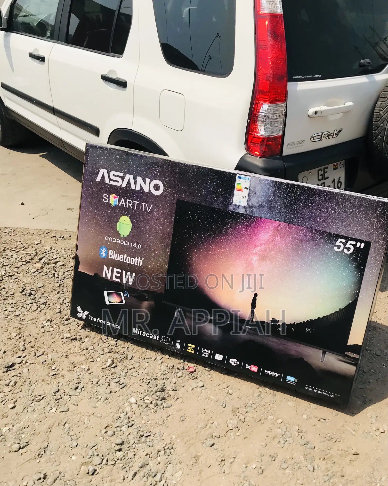 Shop Affordable Asano 55” Smart Screen Tv(Black).