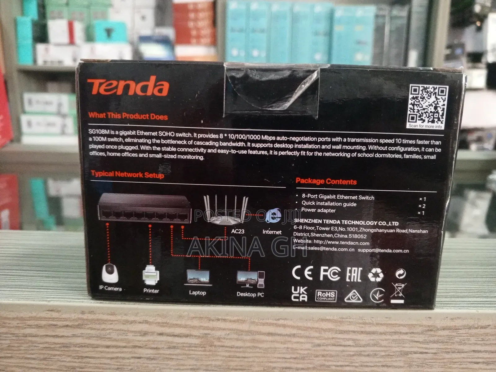 Tenda 8 Port Gigabit Ethernet Switch
