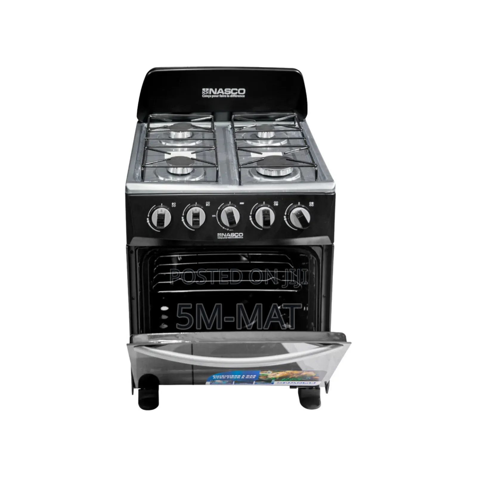 Mini Nasco-4-Burner-Gas-Cooker-Oven-Nasgc-50mo-CTZ