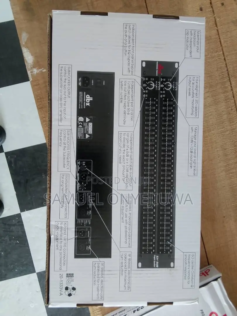 DBX Double Equalizer 231 Sub (2-Series Equalizer)