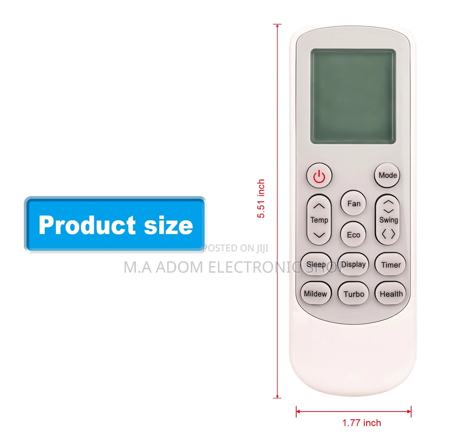 Replaceable TCL Air Conditioner Remote
