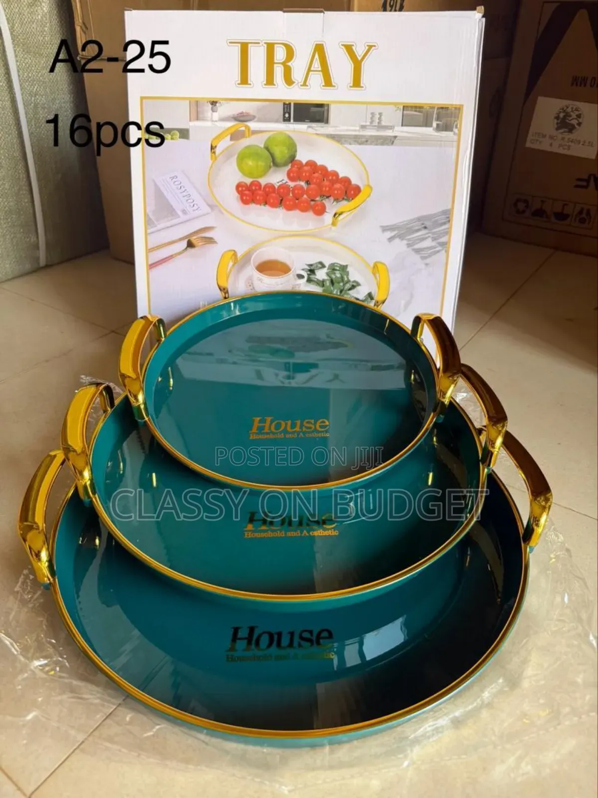 3 Set Luxurious Serving Tray