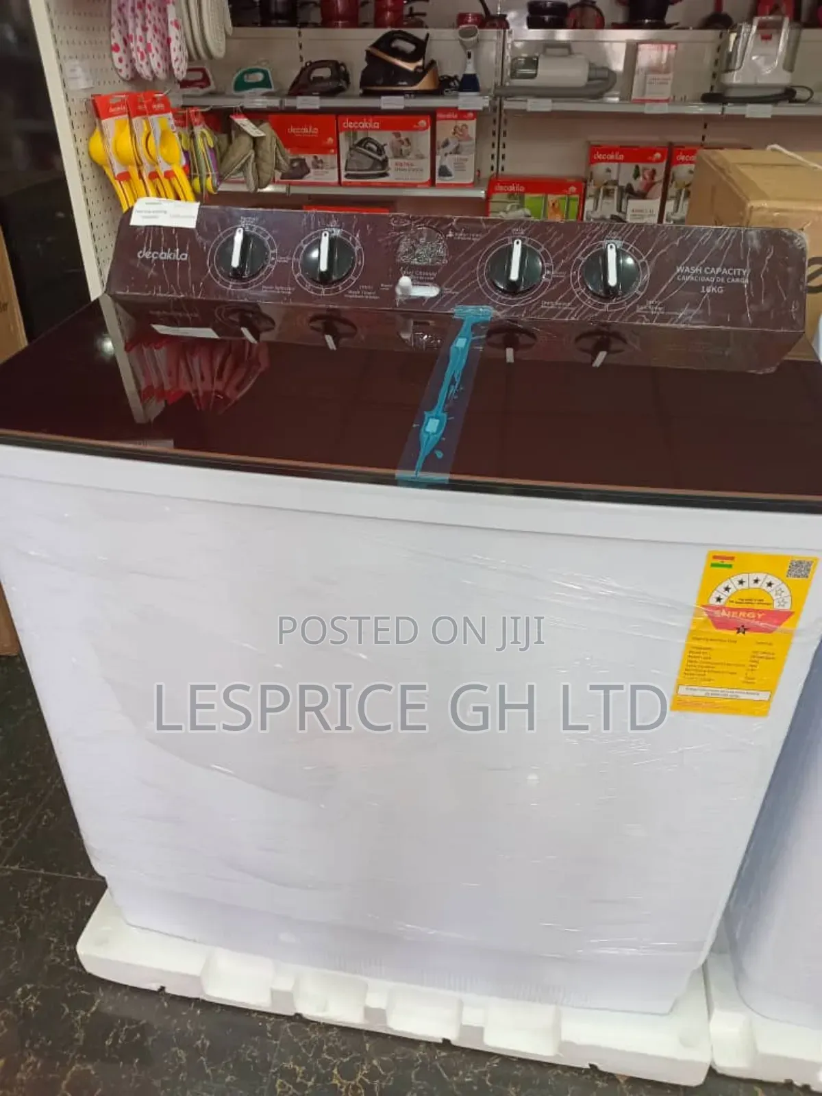 Save Energy: Twin Tub Washing Machine, 15kg