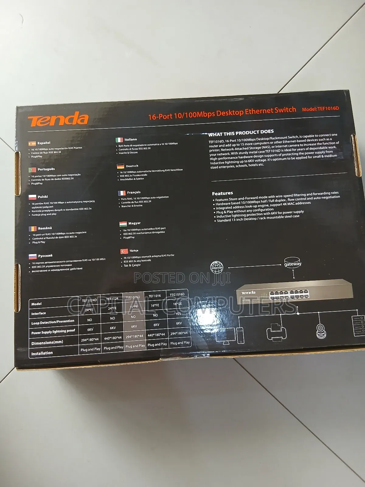 Tenda 16 Port Switch