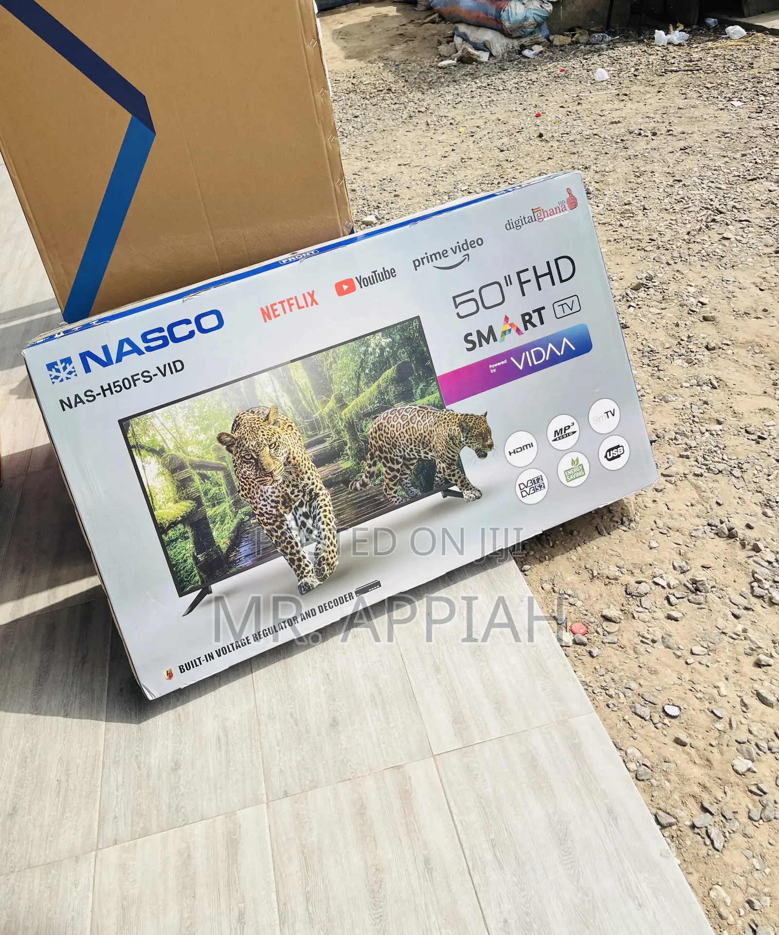 Get Classic Nasco 50 Inch FHD Satellite Smart Screen Tv.