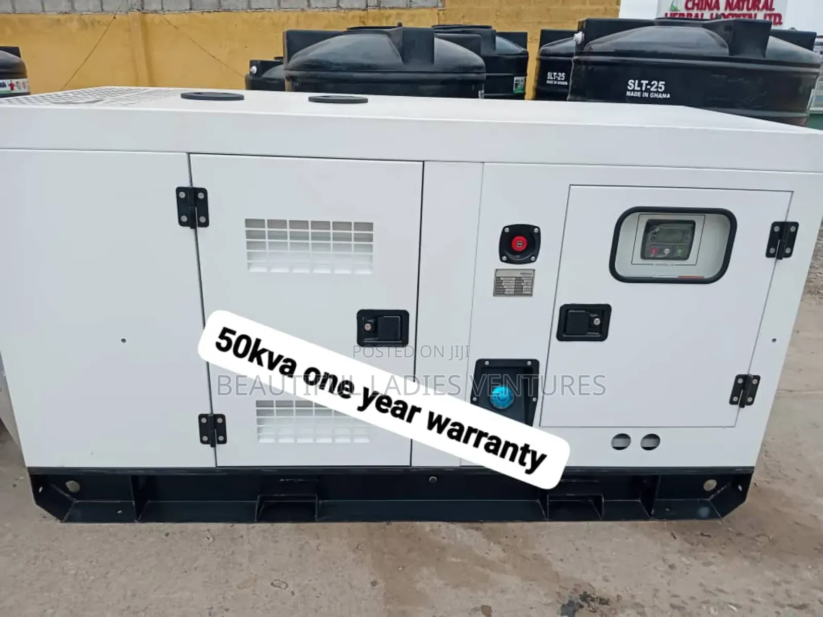 White Coloured Uk Made Generator 50kva