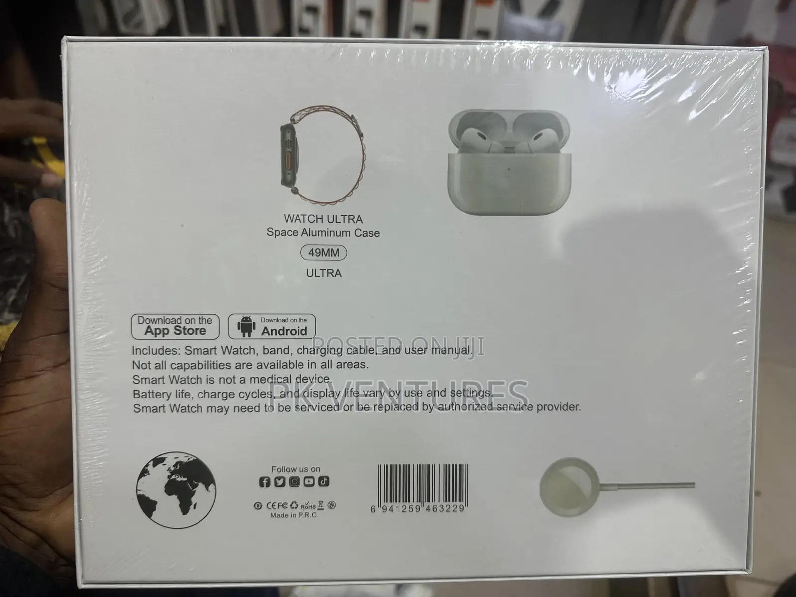 Big 2.3 Smart Watch and Airpods