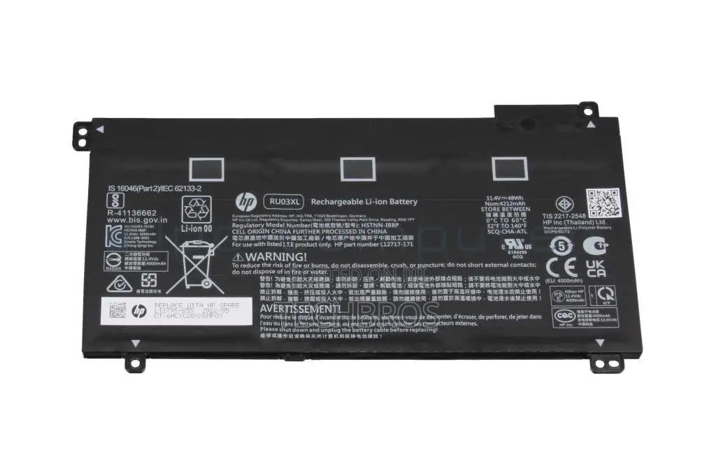 Genuine Battery Ru03xl for Hp Probook X360 11 G3 G4 G5 G6