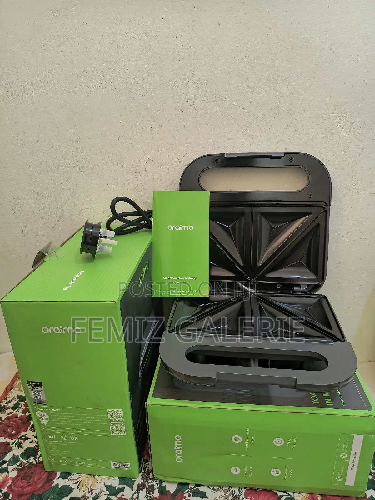 Oraimo Smart Sandwich Maker 750w